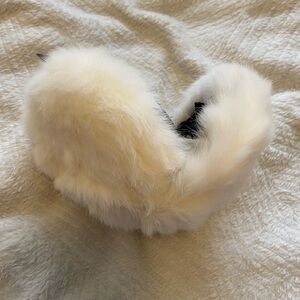 3M Thinsulate White Fur Earmuffs